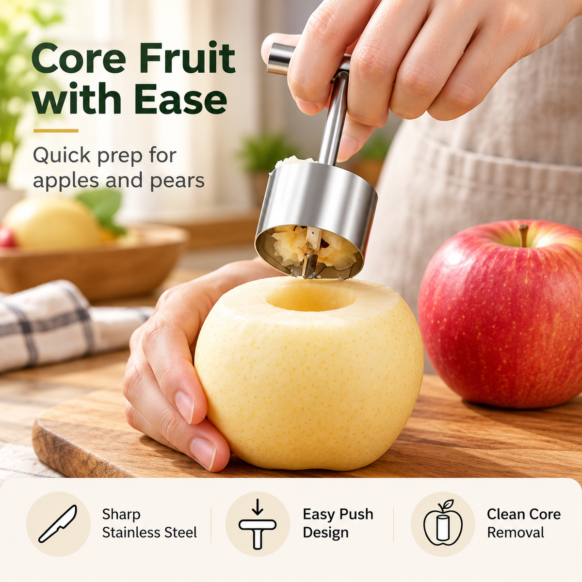 Stainless Steel Fruit Corer